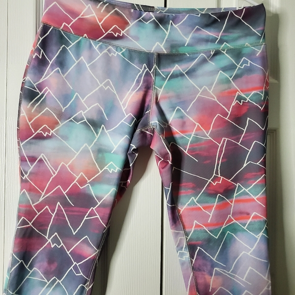 Mossimo Supply Pastel Mountain Workout Pant Sz L - Picture 8 of 14